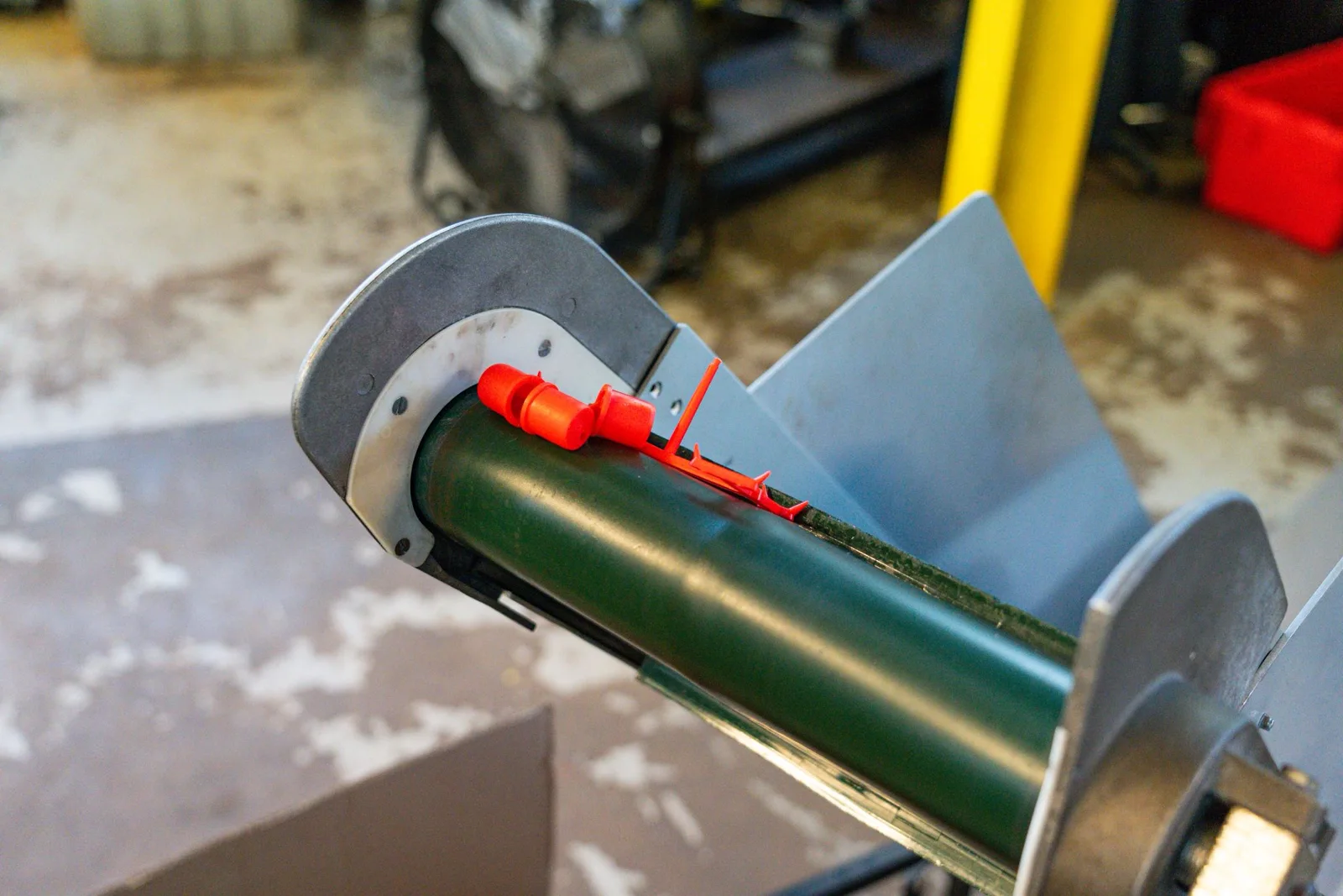 Plastic component production conveyor at Malvern Plastics